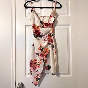 White floral dress